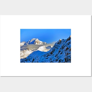 Mont Blanc Les Arcs French Alps France Posters and Art